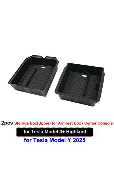 choice2 2p New M3 MY Upper For Tesla Model Y Juniper 2025 Center Console Stor...