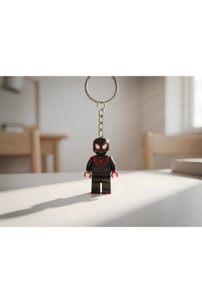 Genel Markalar Miles Morales Minifigür Anahtarlık