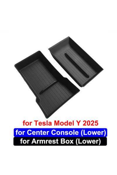 Choice4 2p New MY Lower Tray For Tesla Model Y Juniper 2025 Center Console St...
