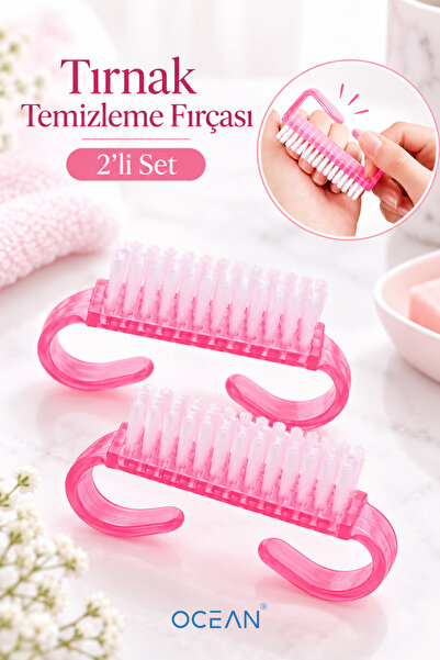 Ocean Tırnak Temizleme Fırçası, Manikür Pedikür Tırnak Bakım ve Temizleme Fır...