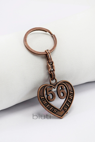 biuti 56 Siirt Province License Plate Keychain, Gift Traffic License Plate Bag Ornament