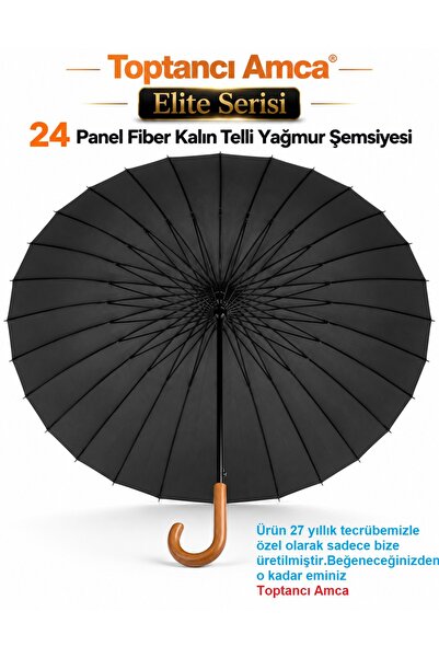 Genel Markalar 24 Telli Protokol şemsiyesi çift kişilik ahşap saplı şemsiye 1...