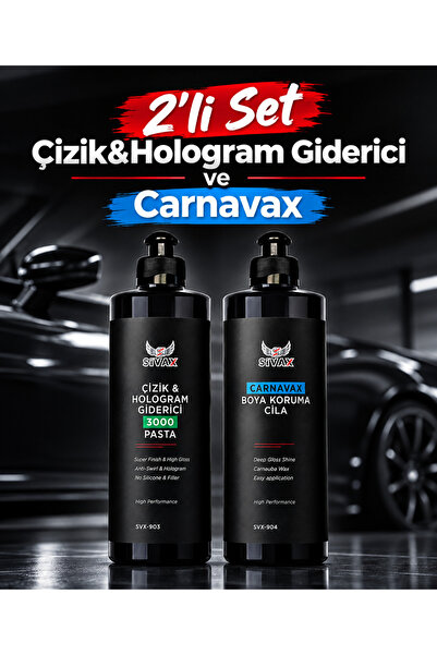 SİVAX Hare & Hologram Giderici ve Carnavax 2’li Set