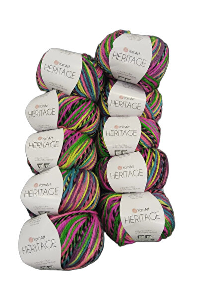 Yarnart Amigurumi Knitting Starter Color Set 10-Pack Heritage Hand Knitting Yarn