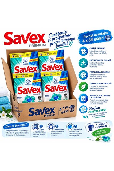 Generic Brand Detergent capsule Premium Caps Color, 4 x 64 bucati, 256 spalari