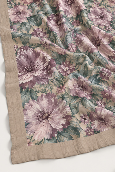 SilkTouch Purple Mink Florina Patterned Shawl