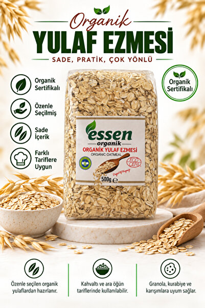 Essen Organik Organik Yulaf Ezmesi 500gr