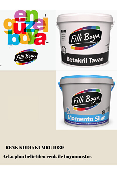Filli Boya Momento Silan Silinebilir 15Lt-20Kg-Filli Boya Yüksek Örtücü Tavan...