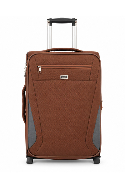 Generic 28 Inch Expandable Checked Soft Trolley Travel Luggage with 2-Wheel D...