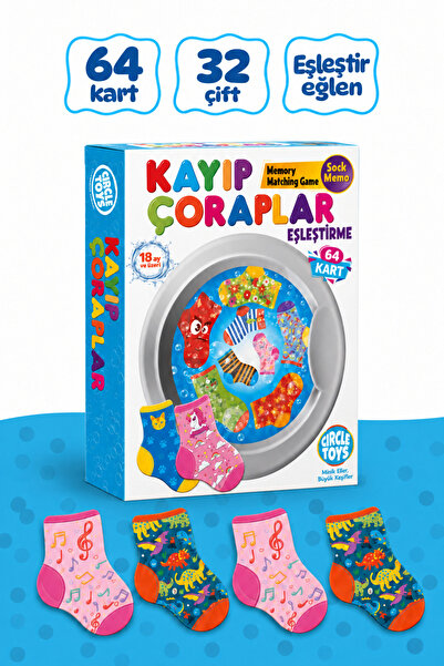 Circle Toys Kayıp Çoraplar Eşleştirme Beceri Zeka Geliştirme Oyunu