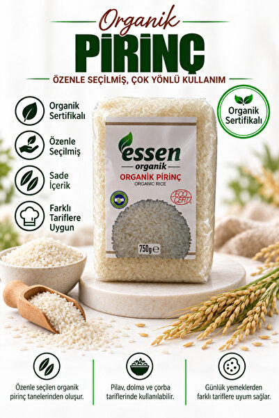 Essen Organik Pirinç 750 gr