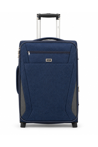 Generic 28 Inch Expandable Checked Soft Trolley Travel Luggage with 2-Wheel D...