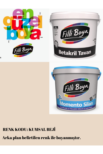 Filli Boya Momento Silan Silinebilir 15Lt-20Kg-Filli Boya Yüksek Örtücü Tavan...