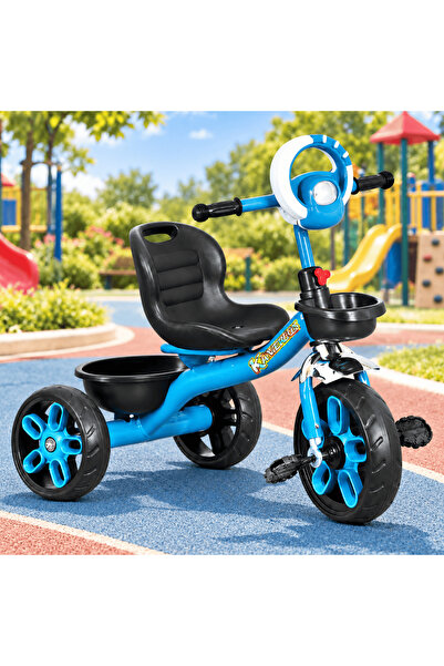 Generic Brand Fashionable 3-Wheel Kids Tricycle with Pedal and Basket and Lig...