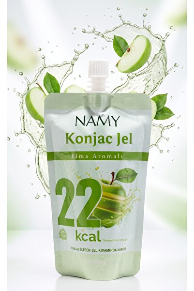 Namy Konjac Jöle Yeşil Elma Aromalı Düşük Kalorili Atıştırmalık 120g
