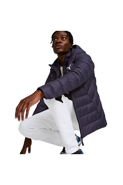 Puma Packlite Hooded Down Erkek Mavi Günlük Stil Ceket 84935506