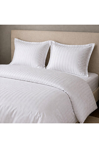 Kotonia Home Set 5 piese Lenjerie pat 4 piese Hotel XXL&pilota iarna, Damasc,...