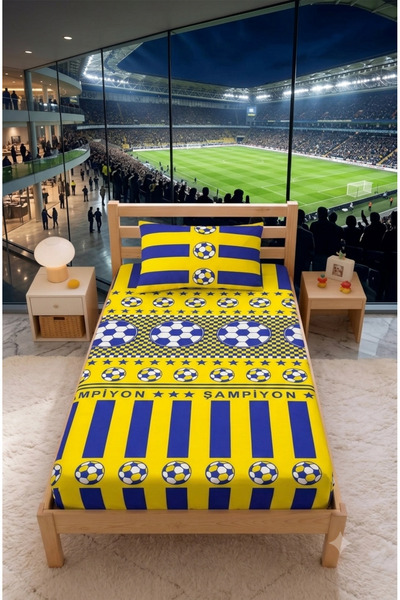 EVRİZON Fan Single Cotton Ranforce Sheet Set