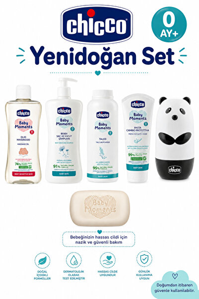 Chicco Yenidoğan Banyo Bakım Seti 0 AY ve Üzeri ( Şampuan-Sabun-Pişik Kremi-P...