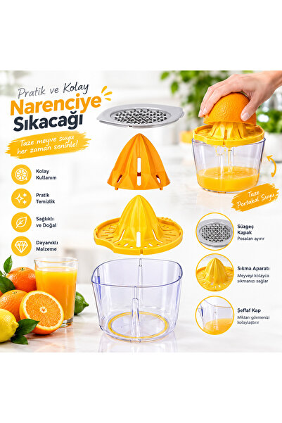 URVE Ur-3449 4in1 Grater Lemon and Citrus Juicer with Scale