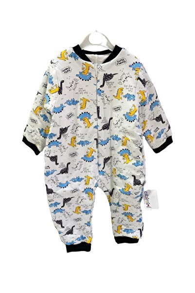Mini Damla Sleeping Bag Albimini Black with Laughing Dinosaur