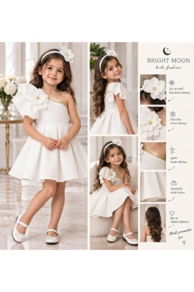 bright moon فستان أوركيد للفتيات الصغيرات لحفلات أعياد الميلاد والمناسبات الخاصة