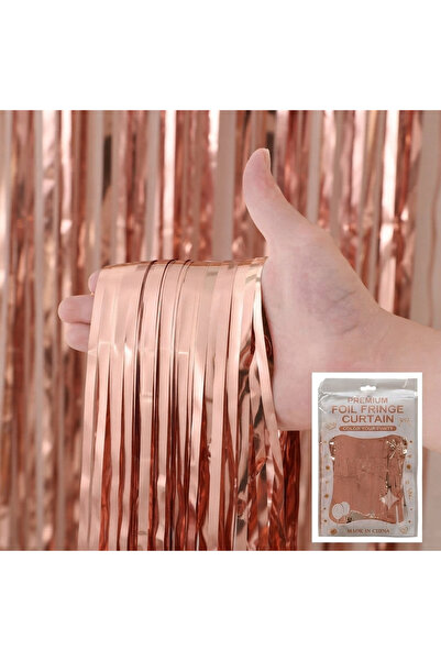 Store İTHAL METALİZE ROSE GOLD MASA ETEĞİ (1x3m) PARTİ MALZEMELERİ DOĞUMGÜNÜ ...