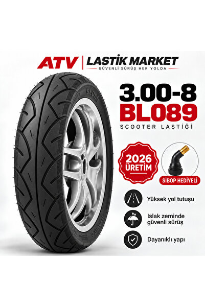 Billas 3.00-8 Scooter Dış Lastik 8 Jant Engelli Akülü Araç Uyumlu