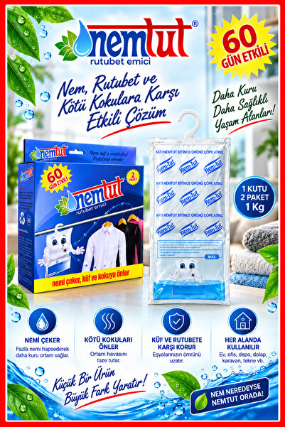 nemtut Nem Alıcı Rutubet Emici Koku Giderici Korozyon Önleyici ( 1 Kutu Içeri...