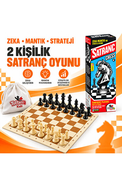 TOTTERİQ SATRANÇ TAKIMI  BÜYÜK BOY (okul satranç takımı)