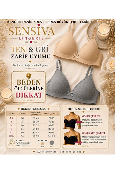 sensiva lingerie 2'Lİ Alıştırma Sütyeni Balen Telsiz Soft Bra - İlk Sütyenim ...