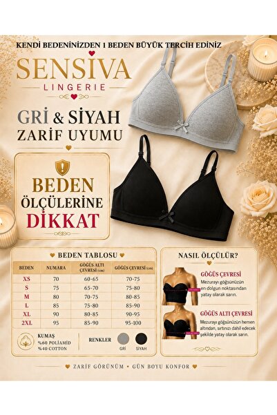 sensiva lingerie 2'Lİ Alıştırma Sütyeni Balen Telsiz Soft Bra - İlk Sütyenim ...