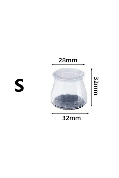 Choice1 1 Pc 32PCS S 32 Pack Silicone Chair Leg Floor Protectors, Bar Stool L...