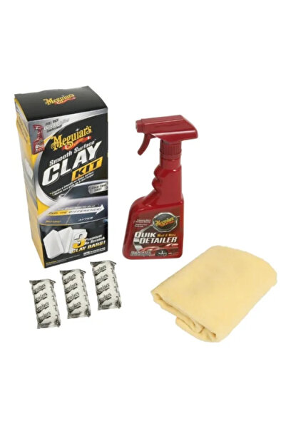 Meguiars Kit de decontaminare cu argilă pentru suprafețe netede Meguiar's 3x60g