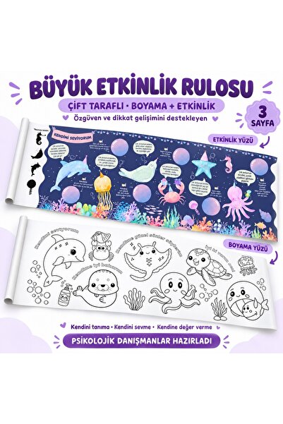 kitza yayınları ÖZGÜVEN VE DİKKAT GELİŞİMİNİ DESTEKLEYEN EĞİTİCİ BOYAMA VE ET...