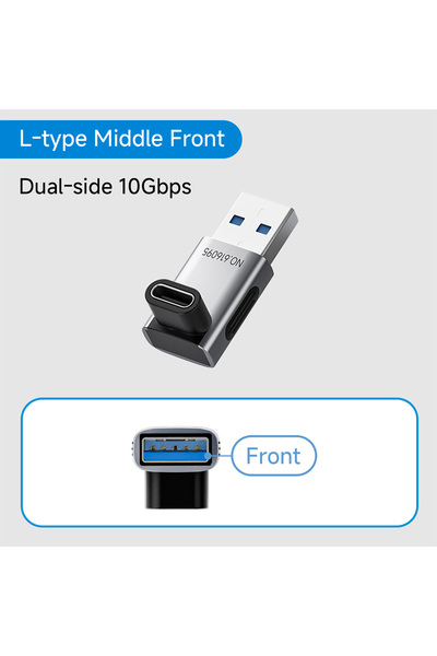 Choice6 Middle L Front AtoC Hagibis USB A Male to USB C Female Adapter 10Gbps...
