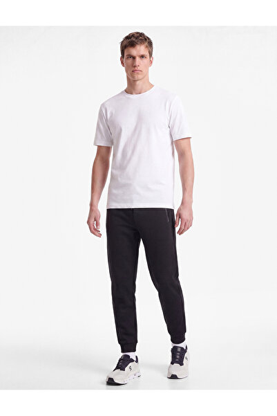 Koton Scuba Fabric Sports Jogger Sweatpants with Lace-Up Waist, Zipper Pockets