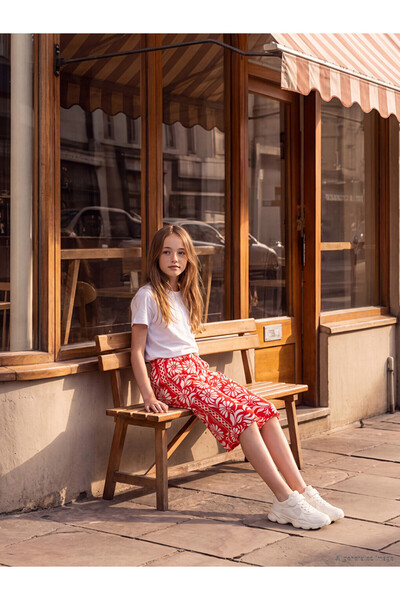 LC Waikiki Vizyon New Season Patterned Girls' Shorts