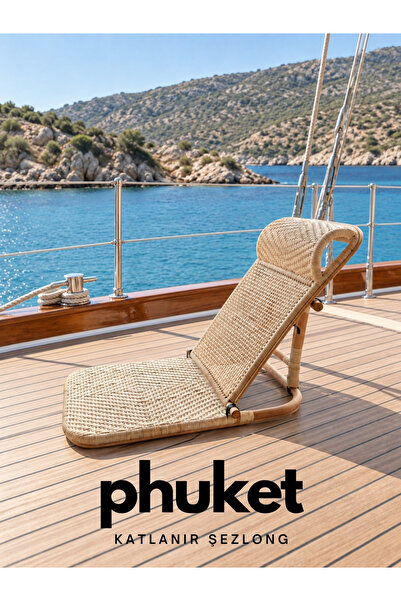 AYOMI Phuket Bambu Şezlong Yer Sandalyesi