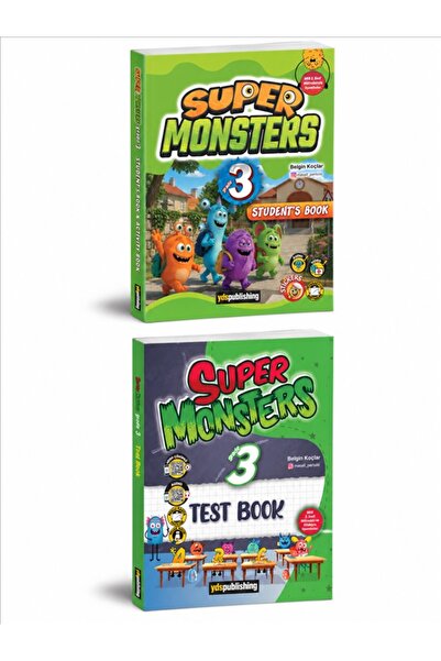 yds publishing Super Monsters 3. Sınıf Student's Book ve Activity Book + Test...