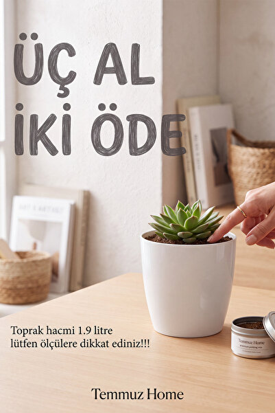 TEMMUZ HOME “1 Adet No:2 –1.9 Litre (Kirli Beyaz) Tabaksız, Drenaj Izgaralı, ...