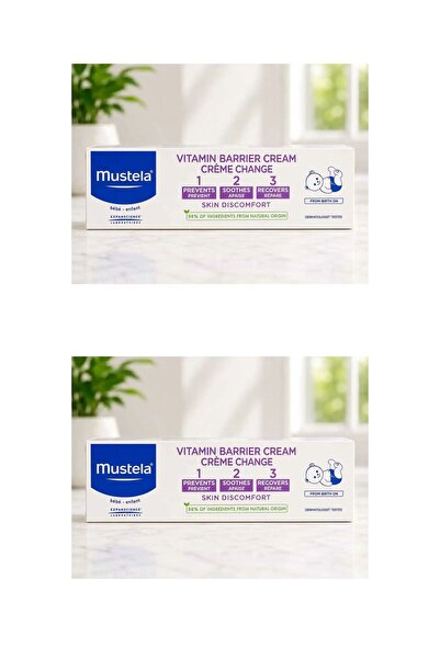 Mustela Vitamin Barrier Diaper Rash Cream 50ml - 2 Pieces