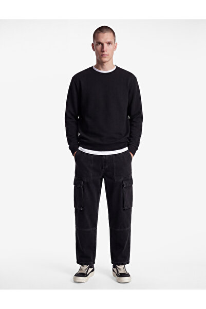 Koton Comfortable Fit Cotton Pocket Cargo Jean Trousers