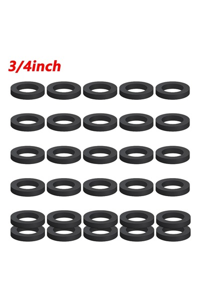 Choice6 30PCS 6 point Rubber Washers Waterproof Shock-Absorbing Flat Gaskets ...