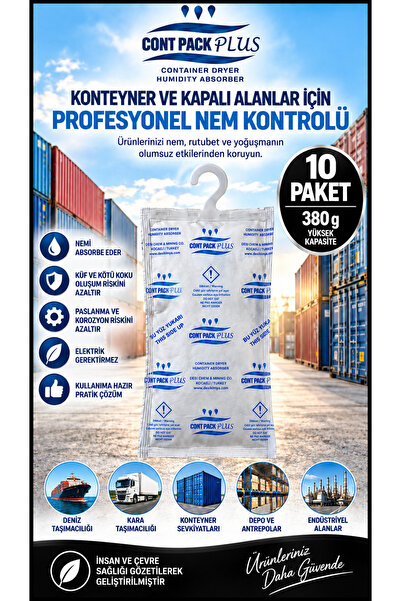 nemtut Contpack Plus Askılı Nem Alıcı Konteyner Kurutucu Rutubet Engelleyici ...