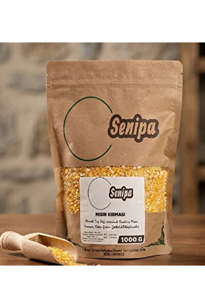 Senipa Mısır Yarması Taş Değirmeninde Kırılmış Kalın Çekim 1kg Dökme.