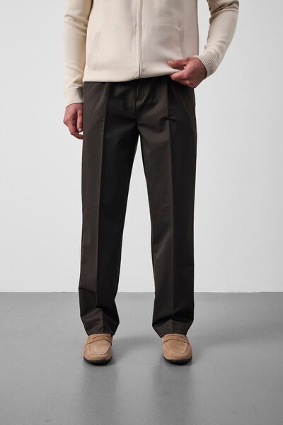 Valiberta Marlon Premium Regular Fit Kumaş Erkek Pantolon - Kahve