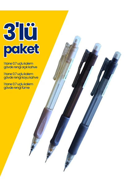 0.7 Uçlu Kalem 3'lü Set