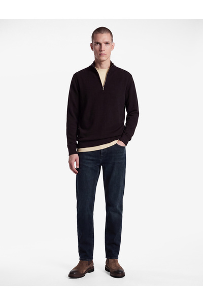 Koton Normal Waist Cotton Pocket Straight Jean Trousers - Mark Jean