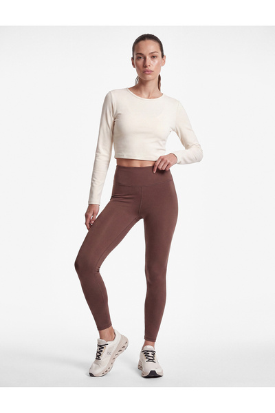 Koton Yüksek Bel Slim Fit Dikiş Detaylı Spor Tayt